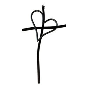 Iron cross and Heart Home Decor